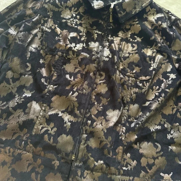 Vintage 90s Floral Grunge Bomber Jacket, Unisex - Picture 3 of 8